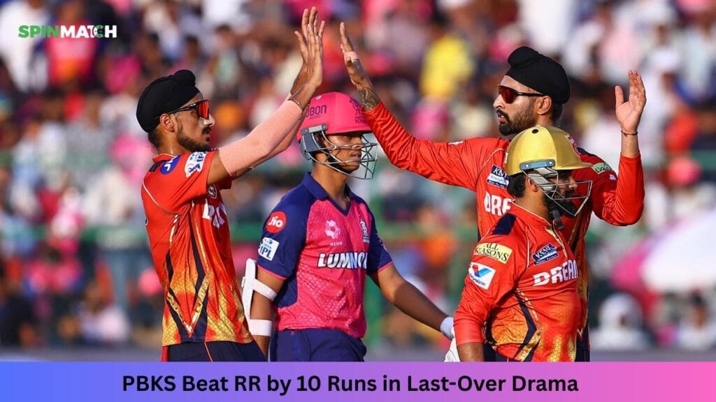 PBKS Beat RR: Spinmatch