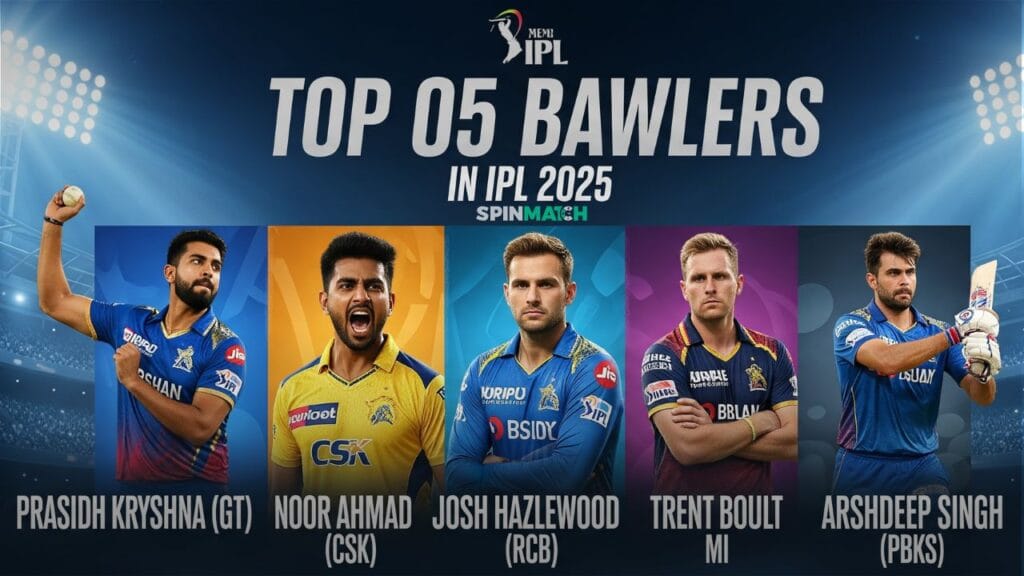 Top 05 bowlers in IPL 2025 – Spinmatch Cricket’s Champions