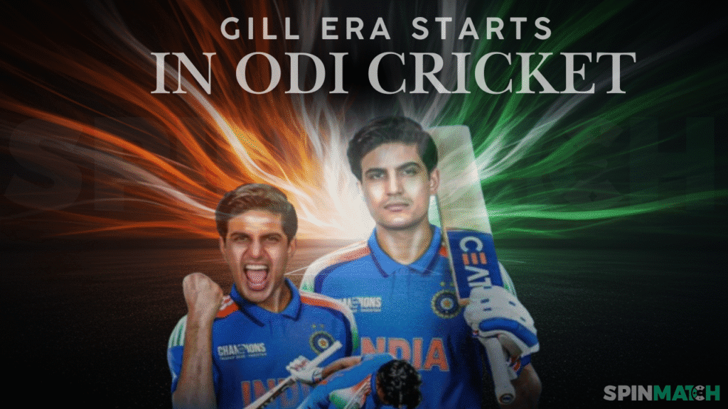 Shubman Gill New ODI Captain: Spinmatch Cricket Updates