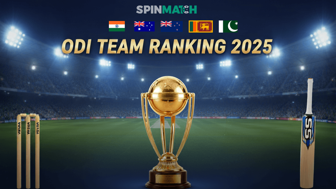 ODI Team Ranking 2025: Spinmtch ODI Updates